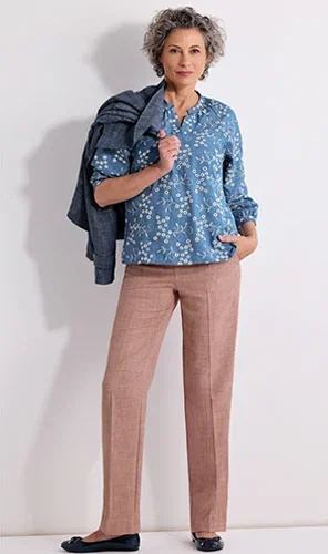 Favourite Straight Leg Trousers in Copper Rose