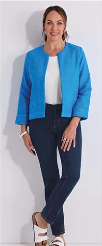 Cotton-rich Textured Jacket