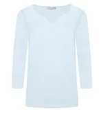 Stretch Cotton Jersey Sweetheart Top in White