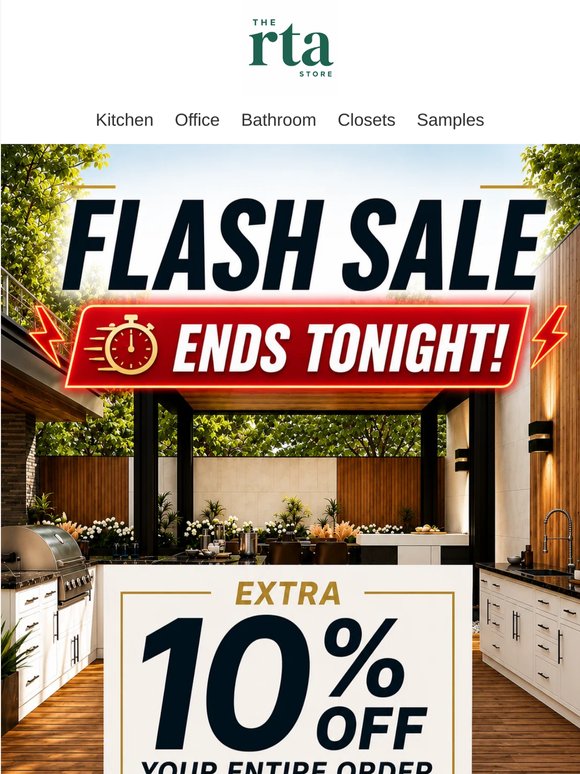 Flash Sale Ends Midnight: Extra 10% OFF Entire Sale Pricing