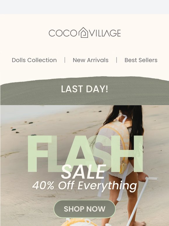 ⏰ Ends today: 40% OFF Sitewide