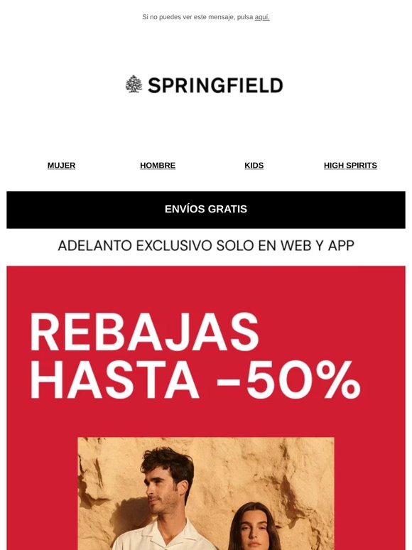 ADELANTO REBAJAS  ¡Exclusivo web y app! 💥Hasta -50%💥 con ENVÍOS GRATIS📦