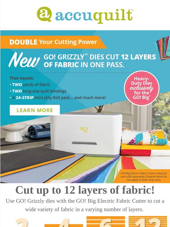 Cut Up to 12 Layers in One Pass ✂️