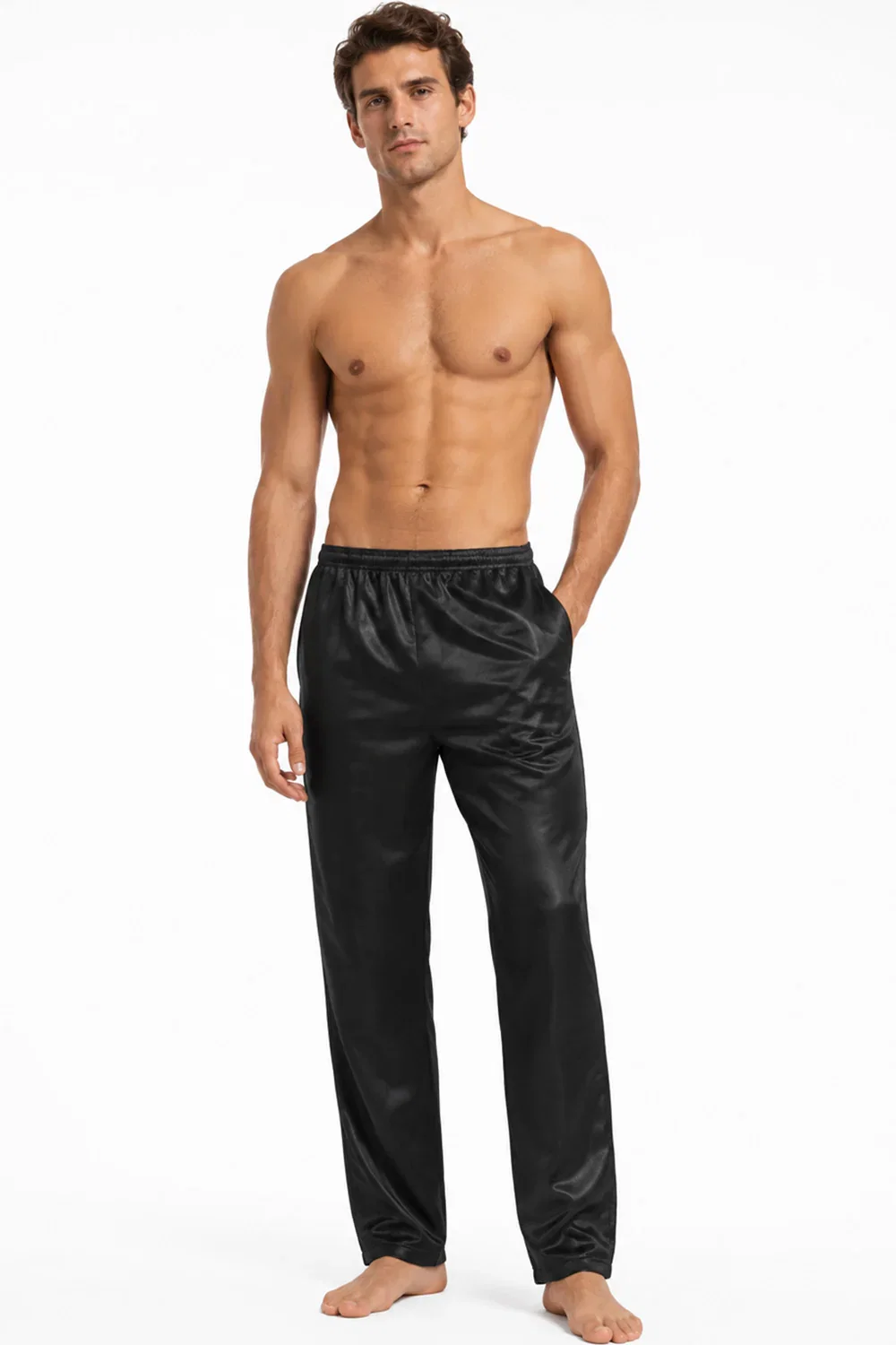 Image of Men’s Elastic Waist Pull-On Trousers