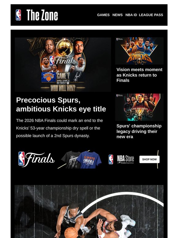 Precocious Spurs, ambitious Knicks eye title | Vision meets moment as Knicks return to Finals