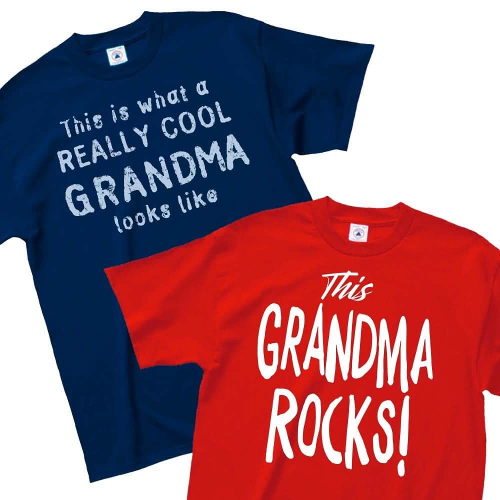 Image of Really Cool Grandma or This Grandma Rocks T-Shirt - Assorted Styles and Sizes