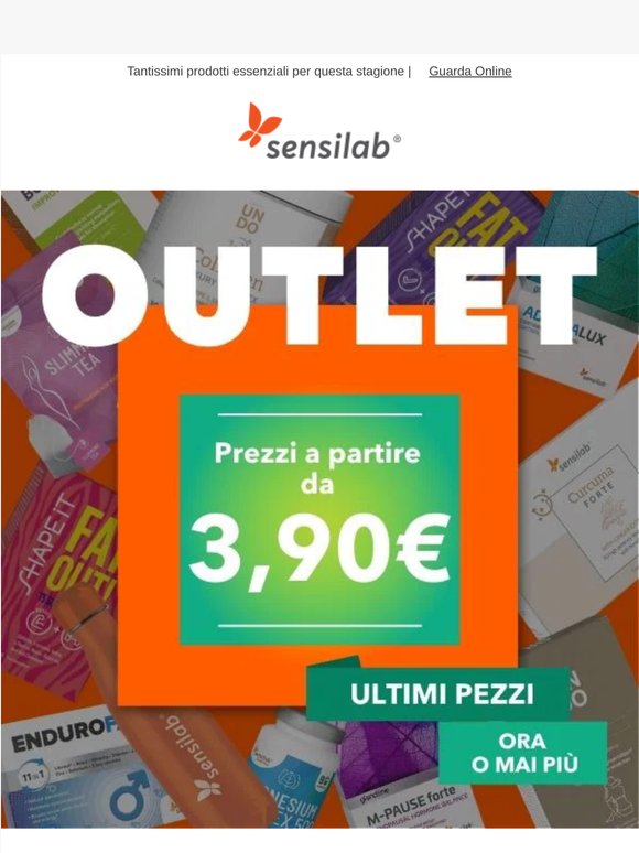📣Outlet - scopri tutte le nostre incredibili offerte!