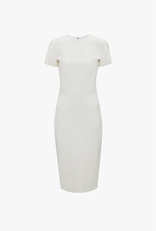 Claude Midi Dress In Ivory