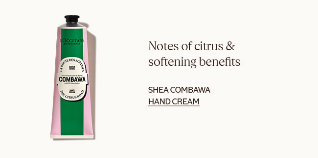 NOTES OF CITRUS & SOFTENING BENEFITS | SHEA COMBAWA HAND CREAM