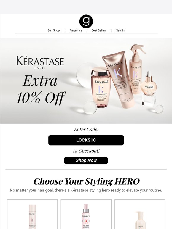 Today Only: Extra 10% Off Kérastase! 🎉