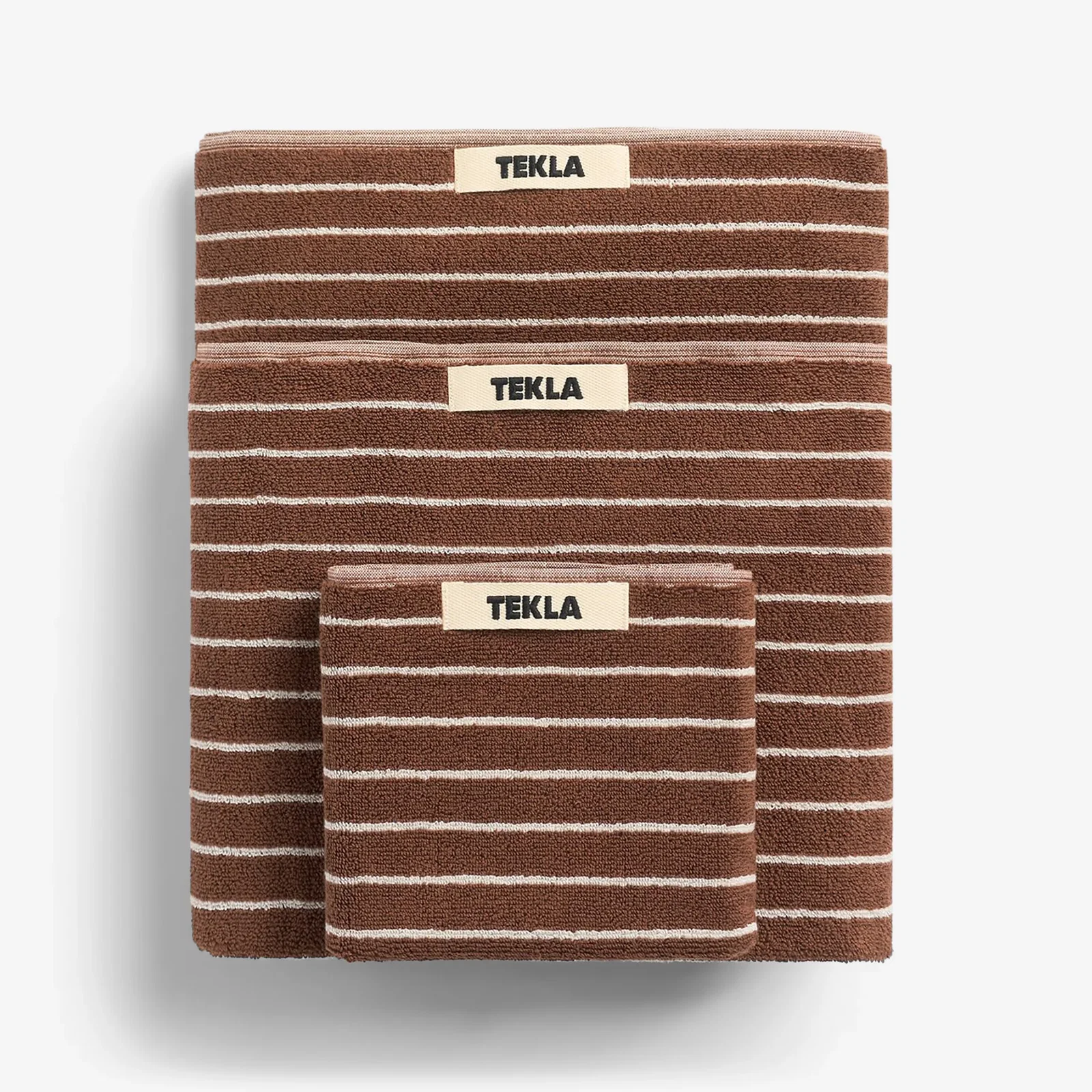 Image of Terry Towel Rust Stripes