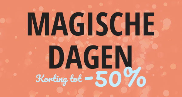 magische dagen Korting tot -50%