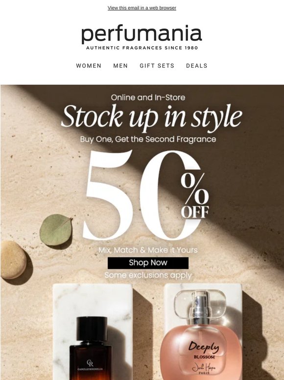 Buy One, Get One 50% Off