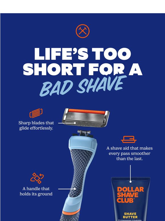 Your first shave kit, $10.