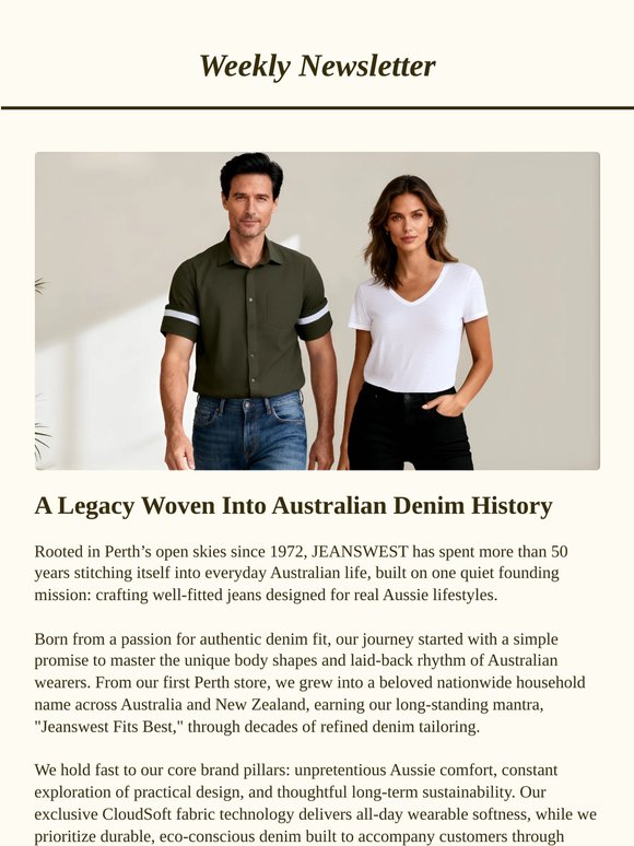The Jeanswest Story: 50+ Years of Aussie Denim Heritage
