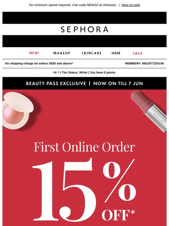 Enjoy 15% OFF Your First Online Order 🛒