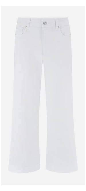 Anessa Wide Jean In Crisp White