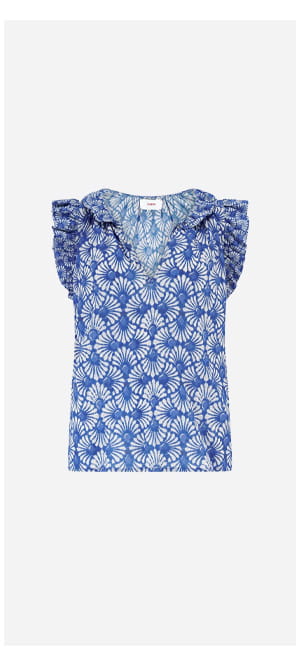 Bex Top In Cobalt Shell