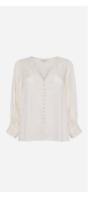 Cleo Blouse In Buttermilk