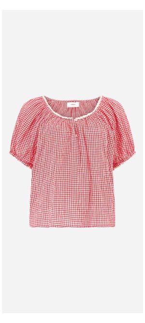 Maisie Top In Cherry Red