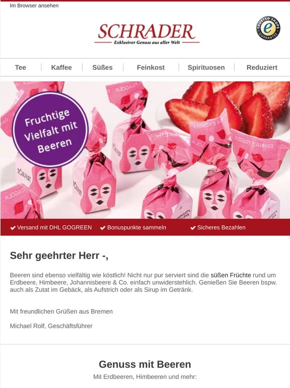 Süße Beeren in vielen Sorten und Formen genießen!