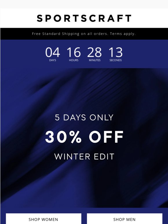 5 DAYS ONLY | 30% Off The Winter Edit