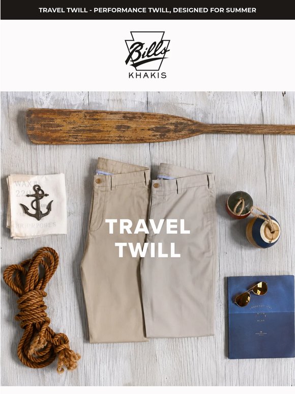 The Travel Twill Collection