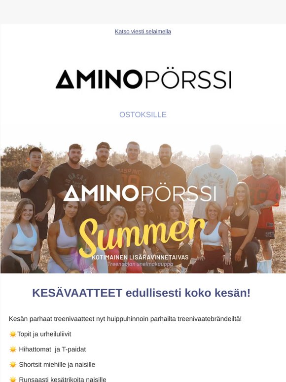 SUMMER kesävaatteet - uutta jopa -50%