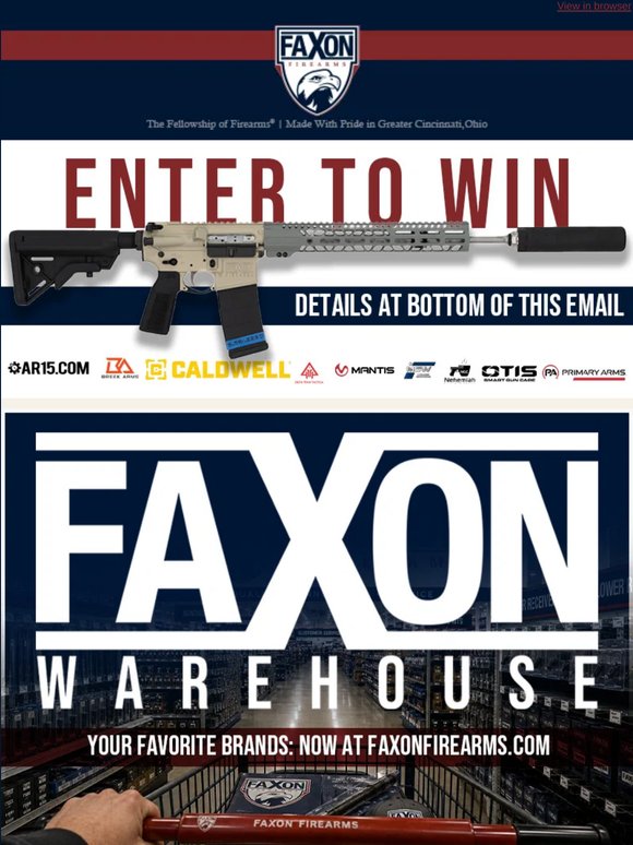 📦 The Faxon Warehouse is Here!