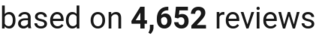number of reviews