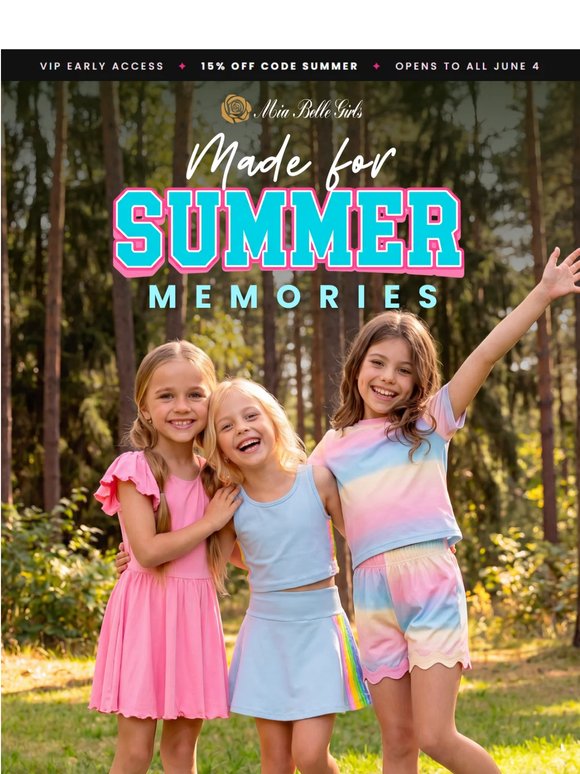 You're in early 💗 First look at Summer Camp