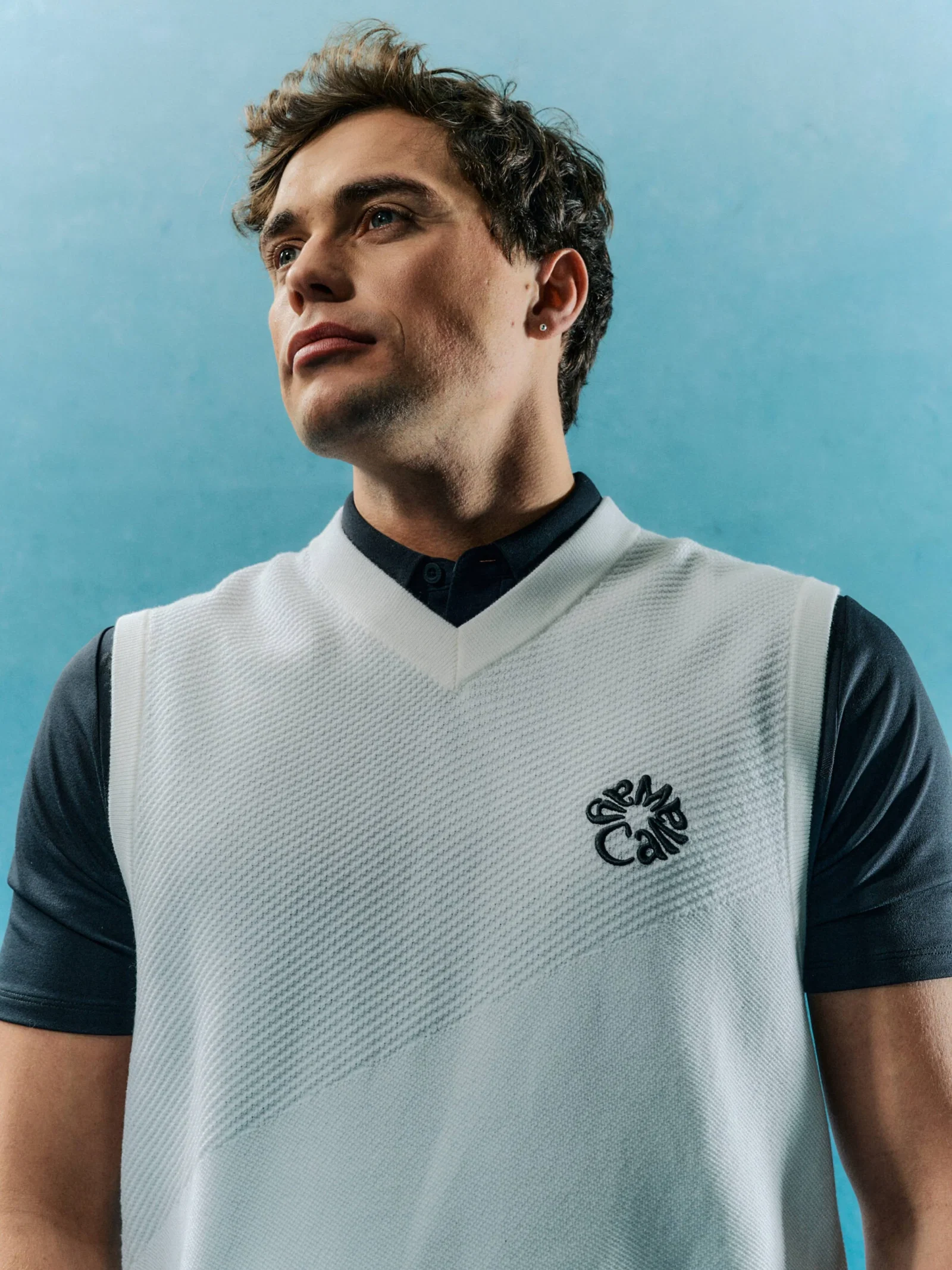 Image of Callaway Legacy Collection™ Mens Mixed Texture Golf Vest