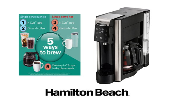 FlexBrew 5-in-1 Coffee Maker (R49965) - Black - Factory Refurbished