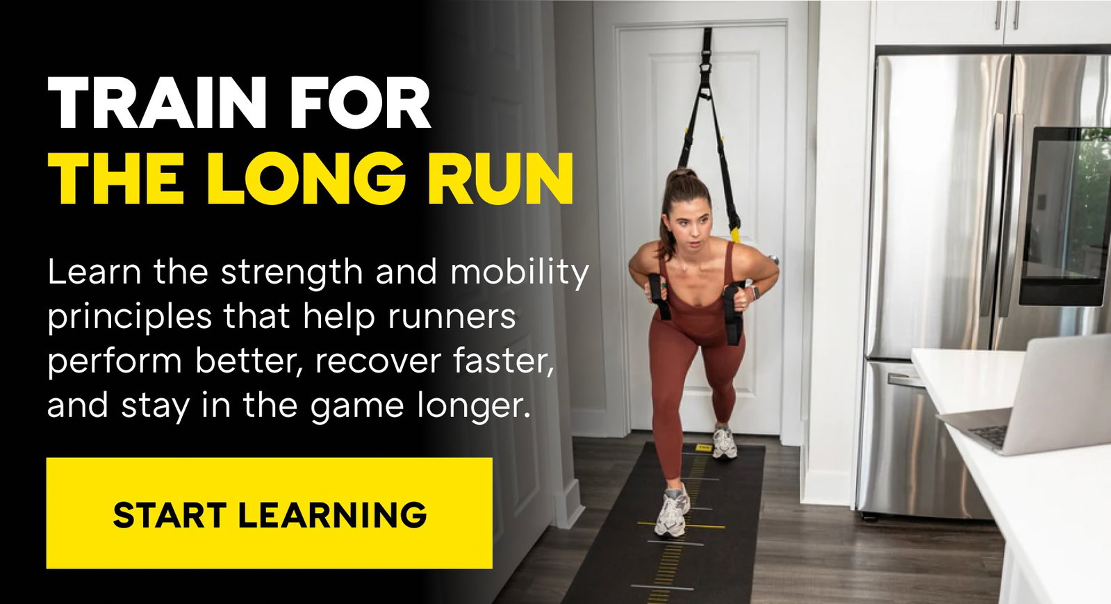 TRAIN FOR THE LONG RUN | Learn the strength and mobility principles that help runners perform better, recover faster, and stay in the game longer.