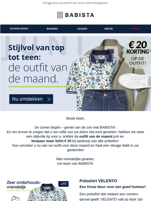 Bespaar € 20 in juni.