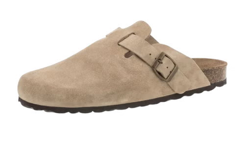 Sabots Homme en cuir beige