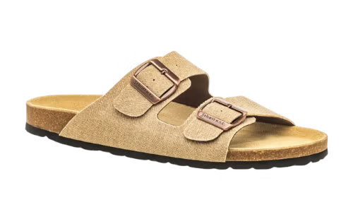 Mules semelle liège Homme beige