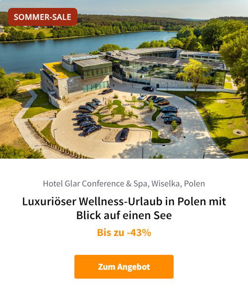 Luxuriöser Wellness-Urlaub in Polen mit Blick auf einen See