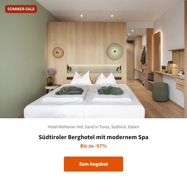 Südtiroler Berghotel mit modernem Spa