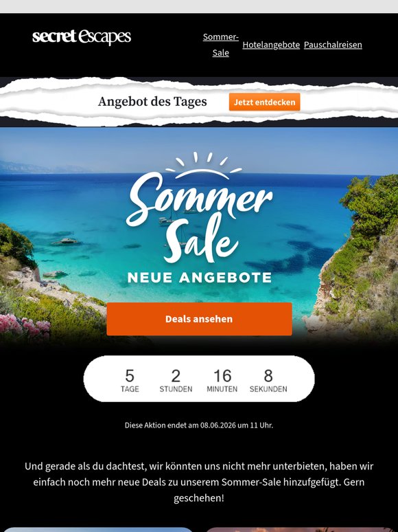 Sommer-Sale: Warte , es gibt noch mehr Deals?