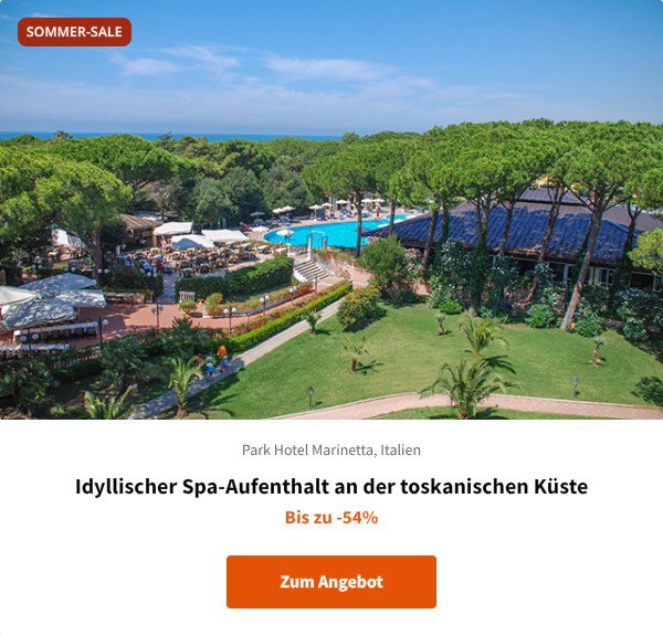 Idyllischer Spa-Aufenthalt an der toskanischen Küste