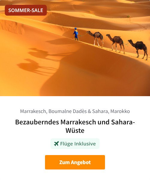 Bezauberndes Marrakesch und Sahara-Wüste