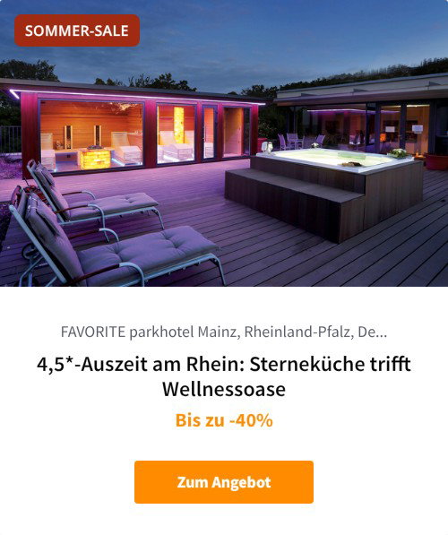 4,5*-Auszeit am Rhein: Sterneküche trifft Wellnessoase