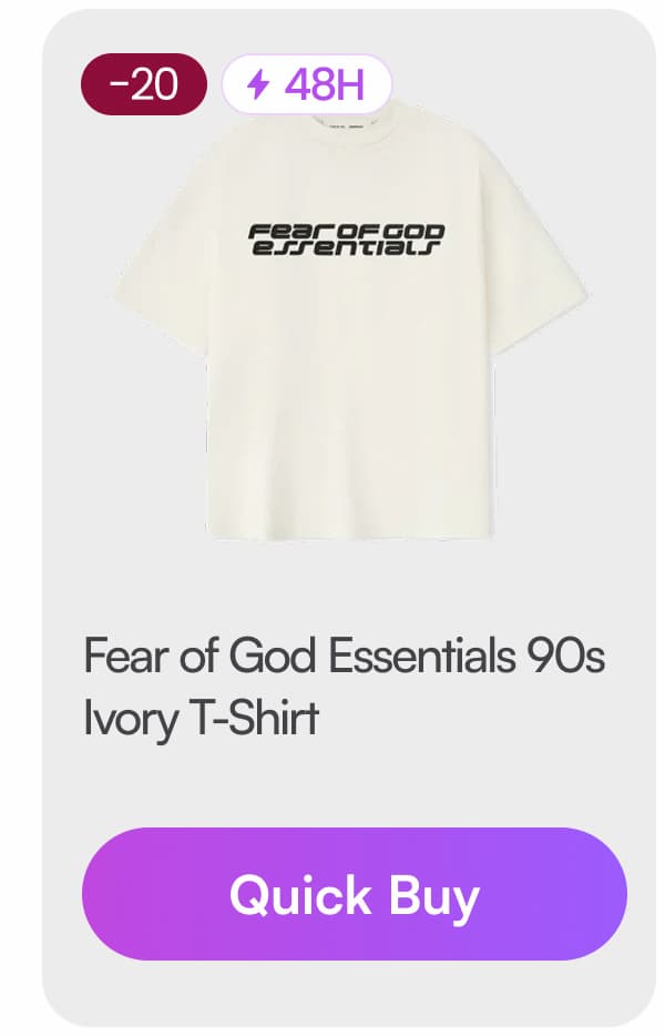 Fear of God Essentials 90s Ivory T-Shirt