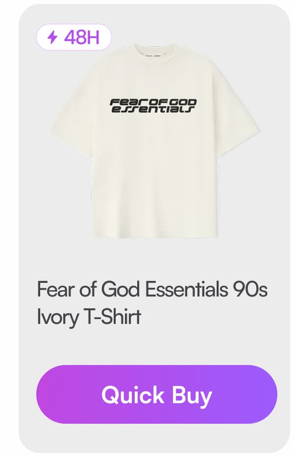 Fear of God Essentials 90s Ivory T-Shirt