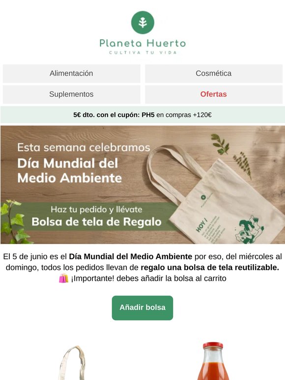 Bolsa de tela de Regalo 🎁 ¡Solo esta semana!