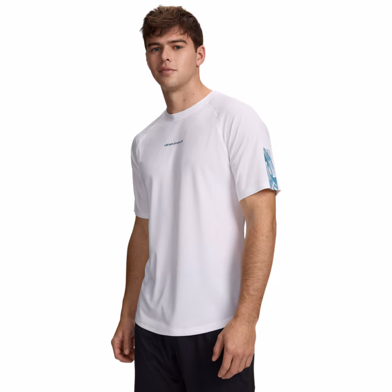 Męska koszulka piłkarska Under Armour UA Challenger Elite SS - biała
