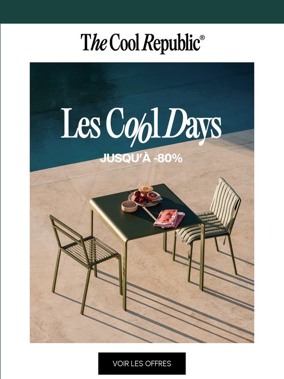 Les Cool Days, c'est maintenant 🚨