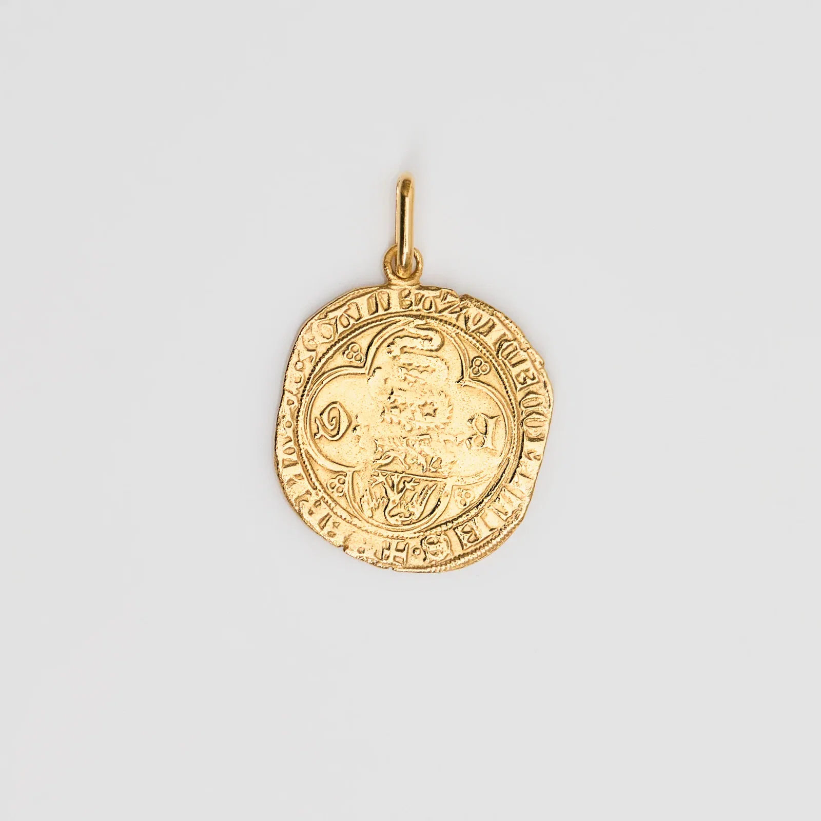 Image of Milanese Bissona Coin Pendant - Strength & Protection