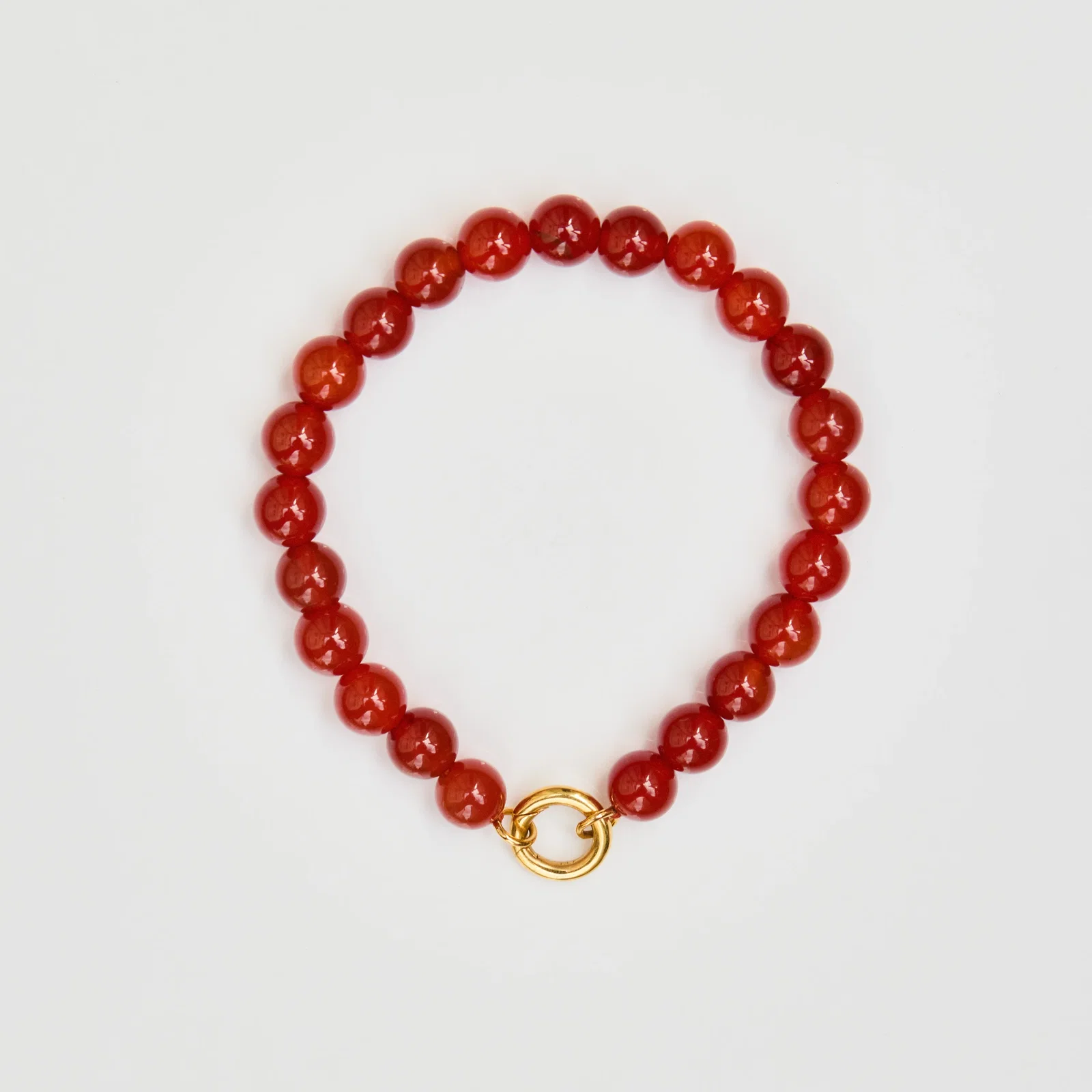 Image of Alba Red Onyx Beaded Bracelet